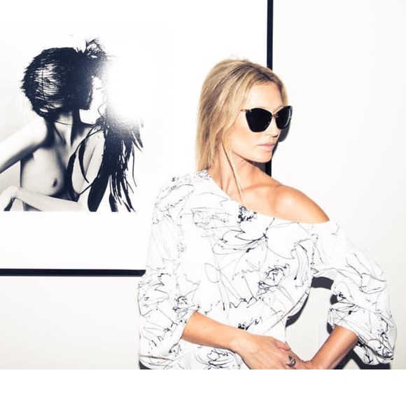 NWOT Hellessy Off White/Black Gorgeous Floral Detailed Blouse, Size 8 - VHTF! - Picture 7 of 7